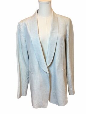 Fabiana Filippi | Linen Viscose Blazer | Smoke Gray